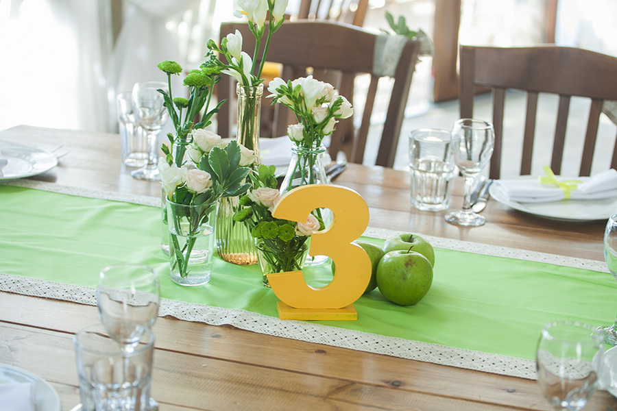 свадьба в зеленом цвете